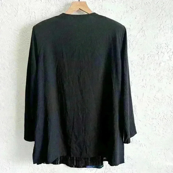 Vintage metallic abstract rainbow top size 1X - Picture 5 of 8